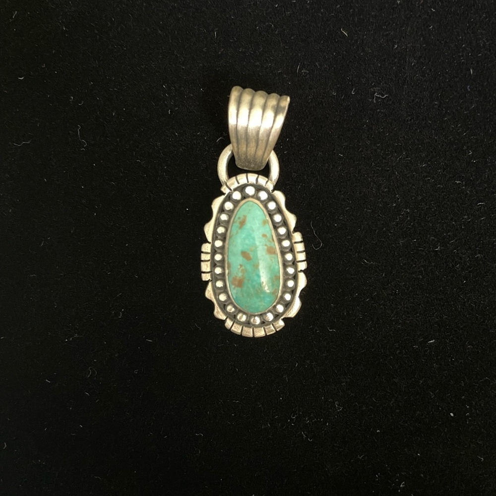 Stamped Sterling Silver Pendant